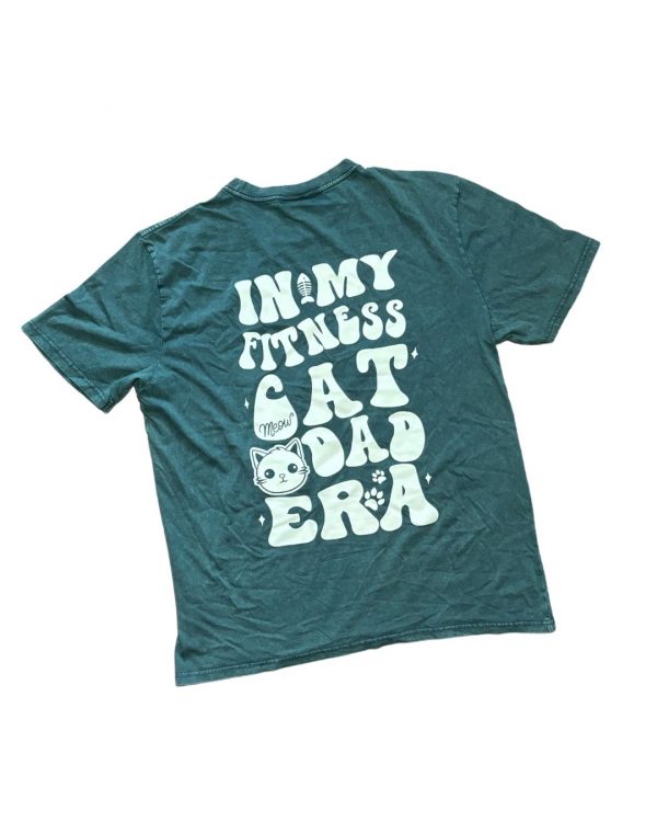 Polera "IN MY FITNESS CAT DAD ERA"