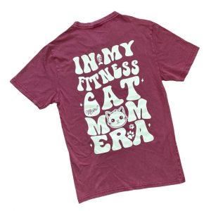 Polera "IN MY FITNESS CAT MOM ERA"