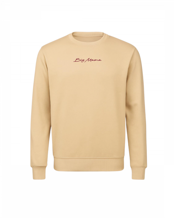 Polerón beige Dogs Make My Life Awesome Bigmama Clothing unisex